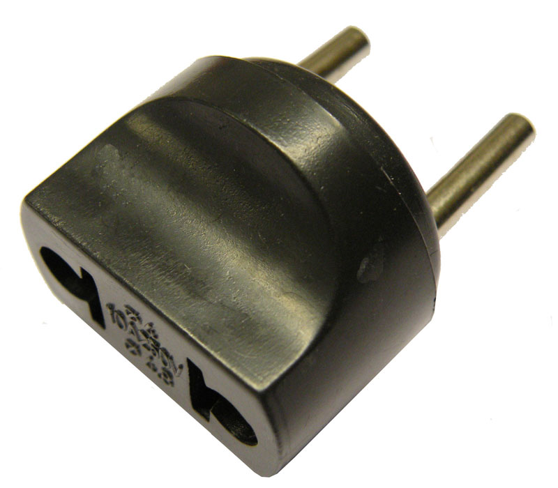 Adaptador hembra USA <> macho europea