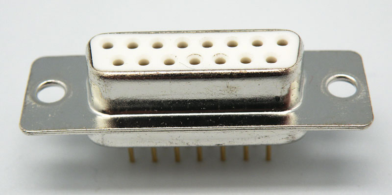 Conector SUB-D15 hembra CI recto