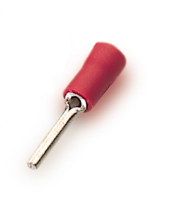 Puntera redonda preais Ø1´9x12mm 0´5-1´5mm², roja