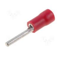 Puntera plana preais 1x9´8mm 0´5-1´5mm², roja