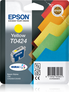 Tinta EPSON T042440, Amarillo Stylus C82/CX5200