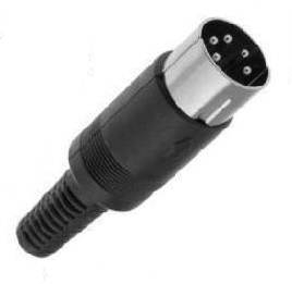 Conector Din5 macho 60°