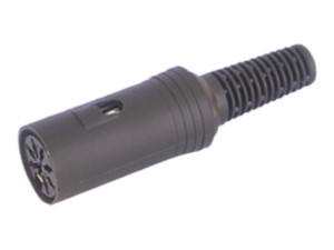 Conector Din8 hembra 90°