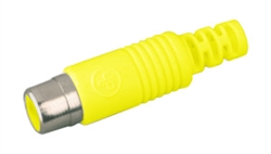 Conector RCA hembra amarillo